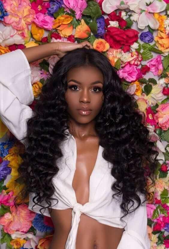 Superlove Deep Wave Hair 3 Bundles With Frontal 13x4 Free Part Lace Frontal 100% Virgin Human Hair - Image 8
