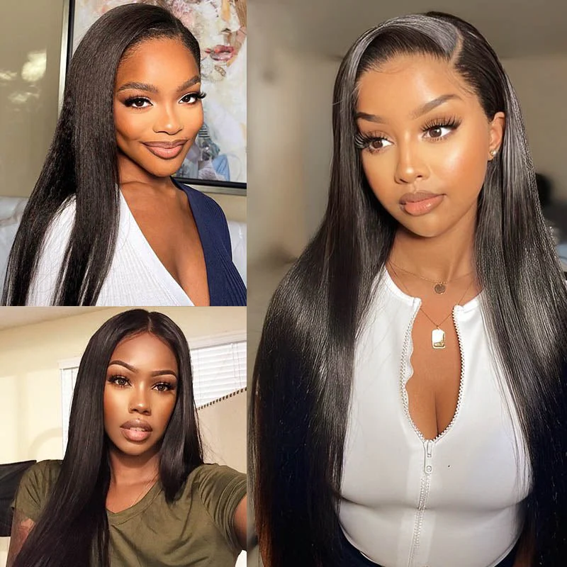 13x4  Lace Front  Mongolian Straight Wig  With  Baby Hair - Image 5