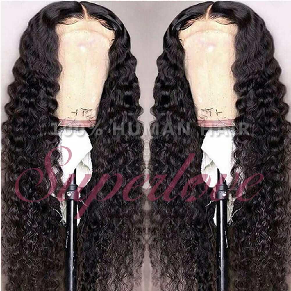Water Wave Ear to Ear Lace Front Wig Pre Plucked 13x4 Lace Wigs Natural Hairline Brazilian Hair - Image 4