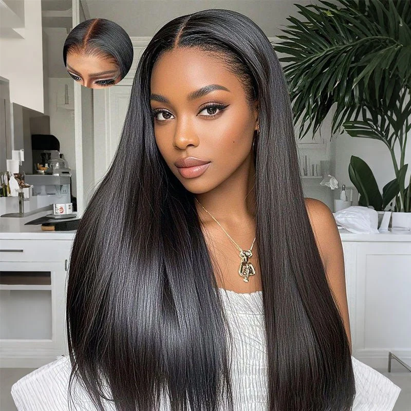 Superlove Lightning Deal 13x6 Straight Human Hair HD Transparent Lace Front Wig - Image 3