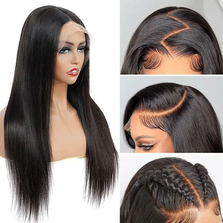 Superlove Lightning Deal 13x6 Straight Human Hair HD Transparent Lace Front Wig - Image 5