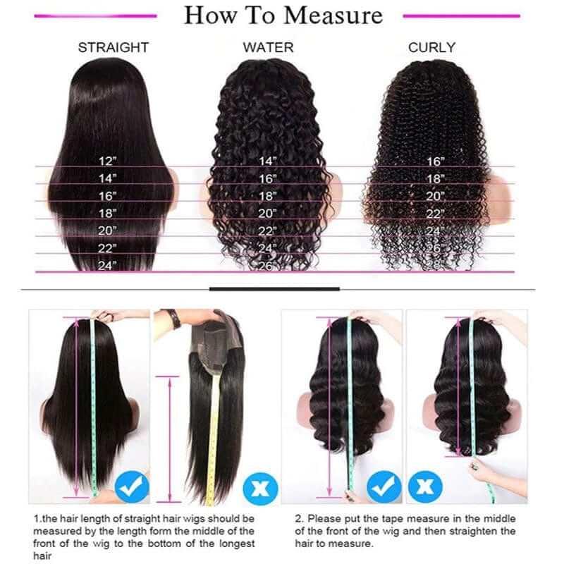 4x4 HD Transparent Lace Closure Wigs Water Wave Wig Indian Human Hair - Image 6