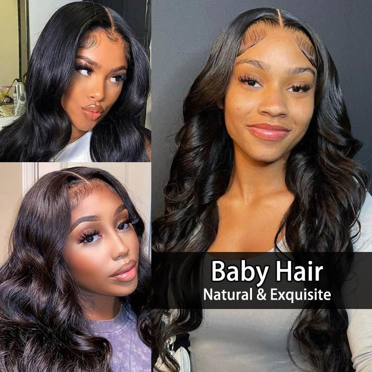 4x4 Lace Closure Wigs Body Wave Human Hair Brazilian 12A Grade Human Hair Wig Swiss Lace wig - Image 3