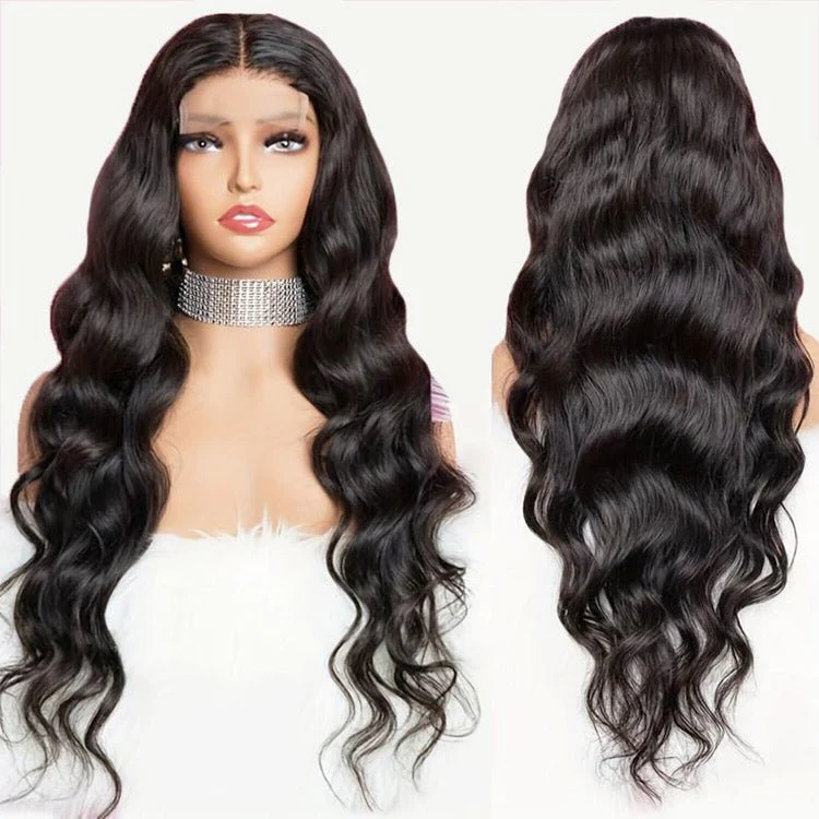 4x4 Lace Closure Wigs Body Wave Human Hair Brazilian 12A Grade Human Hair Wig Swiss Lace wig - Image 4