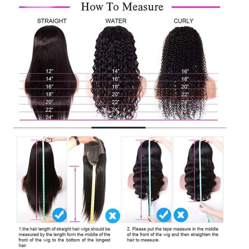 Ear to Ear Lace Frontal Wig Water Wave Hair Peruvian Human Hair Wet And Wavy Lace Front Wigs - Image 6