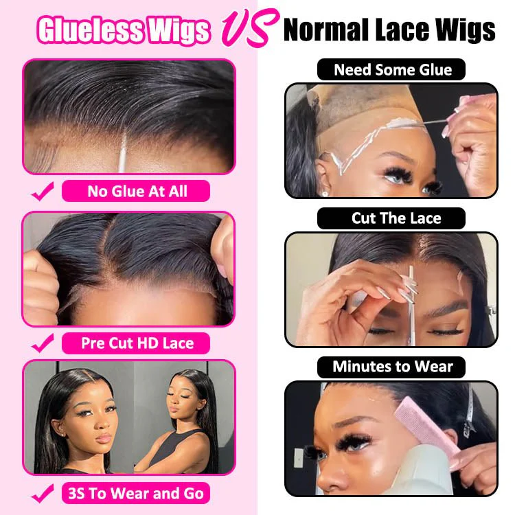 Glueless 6X4 HD Pre Plucked Lace Bleach Knots Straight Wig - Image 2