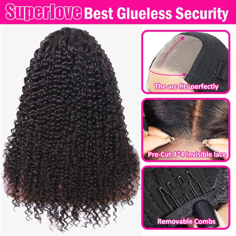 Glueless Max-cap Superlove Wear Go Pre-Cut 20 inch Curly Wig - Image 2
