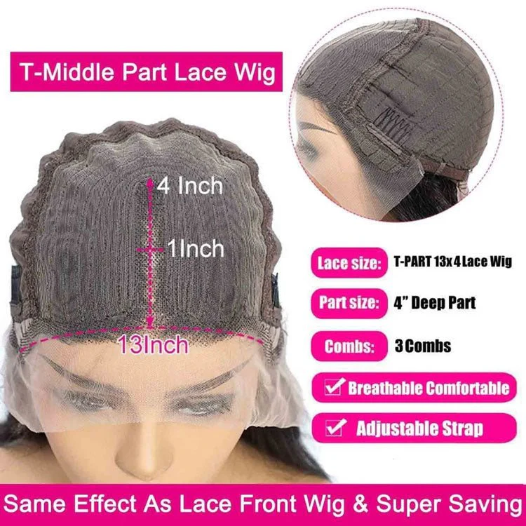13x1 T Part Lace Front Highlight 1B/27 Straight Human Hair Wigs Straight Bob Wig - Image 4