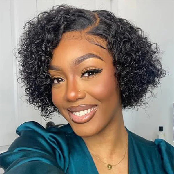 13x4 Lace Front Pixie Cut Wig 8 inch Ear to Ear Lace Front Human Hair Wig Glueless Short Wigs - Image 2