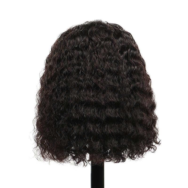 Water Wave Bob Wig 4x4 Lace Closure Human Hair Wigs Brazilian Hair - Image 4