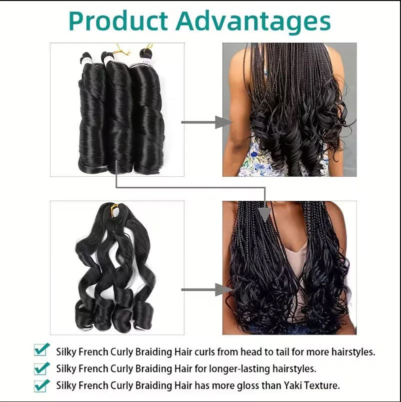 Superlove Women's Crochet Hair Extensions synthetic braiding hair, Easy to Install Crochet Braids for All Hair Types - Image 2